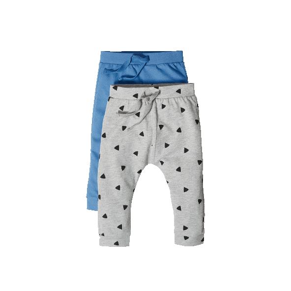 Legginsy/Joggery niemowlęce z bawełną BIO, 2 szt.