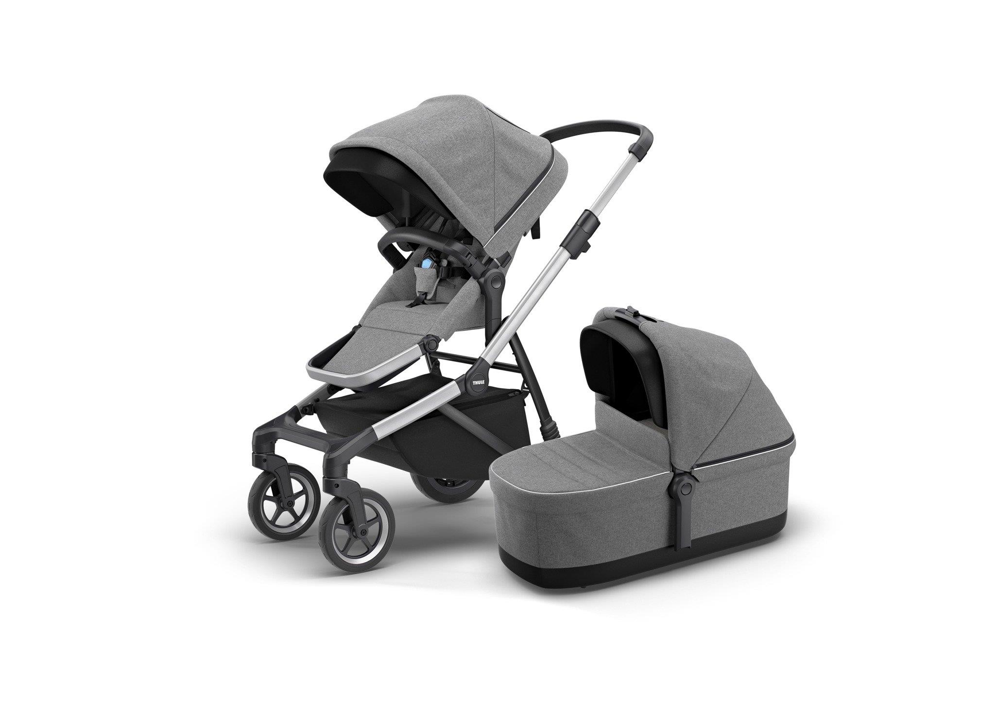 Thule Sleek Grey Melange siedzisko spacerowe + gondola