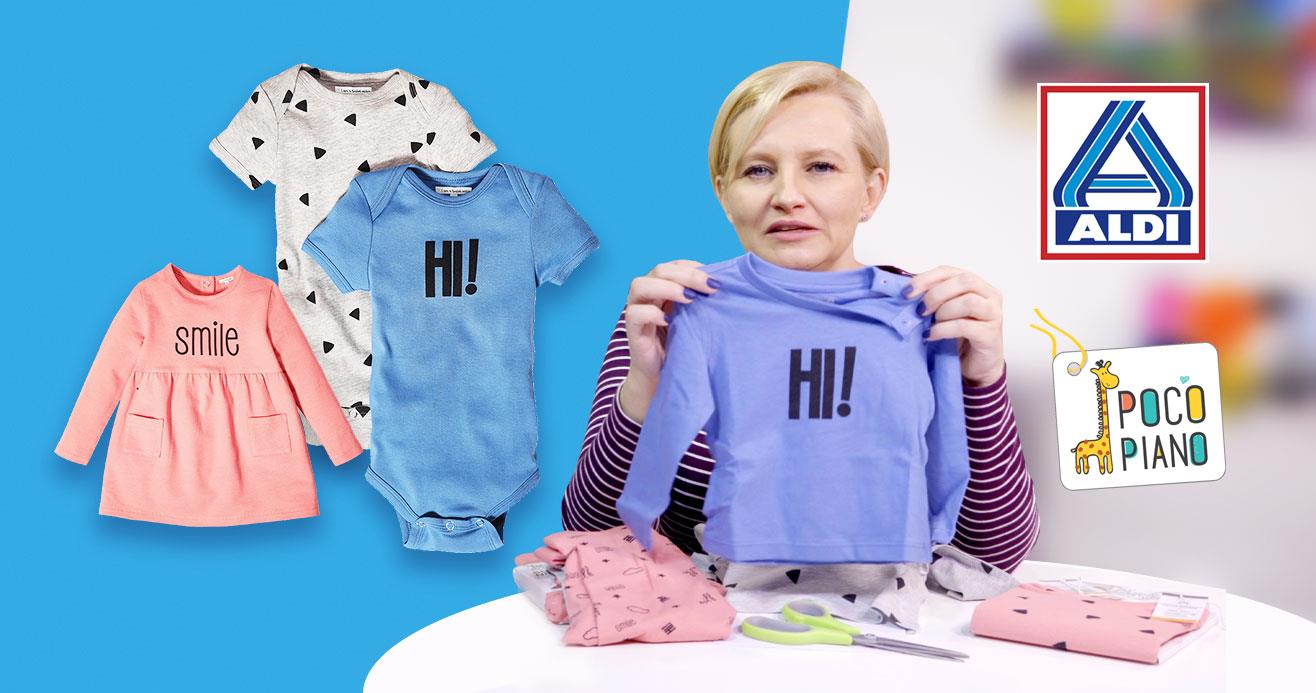 Ubranka Pocopiano dla dzieci z bawełny ekologicznej w ofercie ALDI